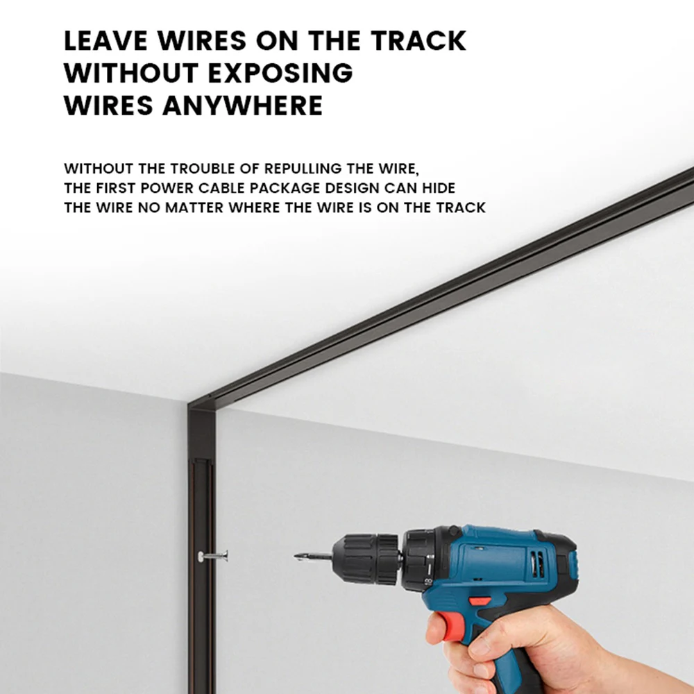 Simple Indoor Linear Lighting System Commercial Hot-Selling Lighting Magnetic Rail Floodlight