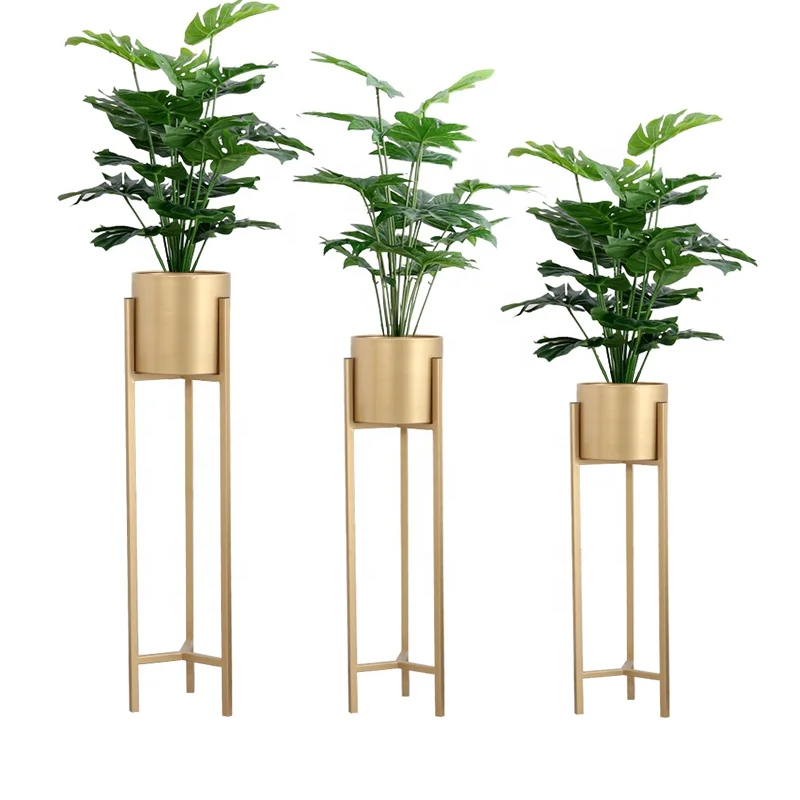 Mid century  Elegant Garden planter pot holder Metal Plant Stand