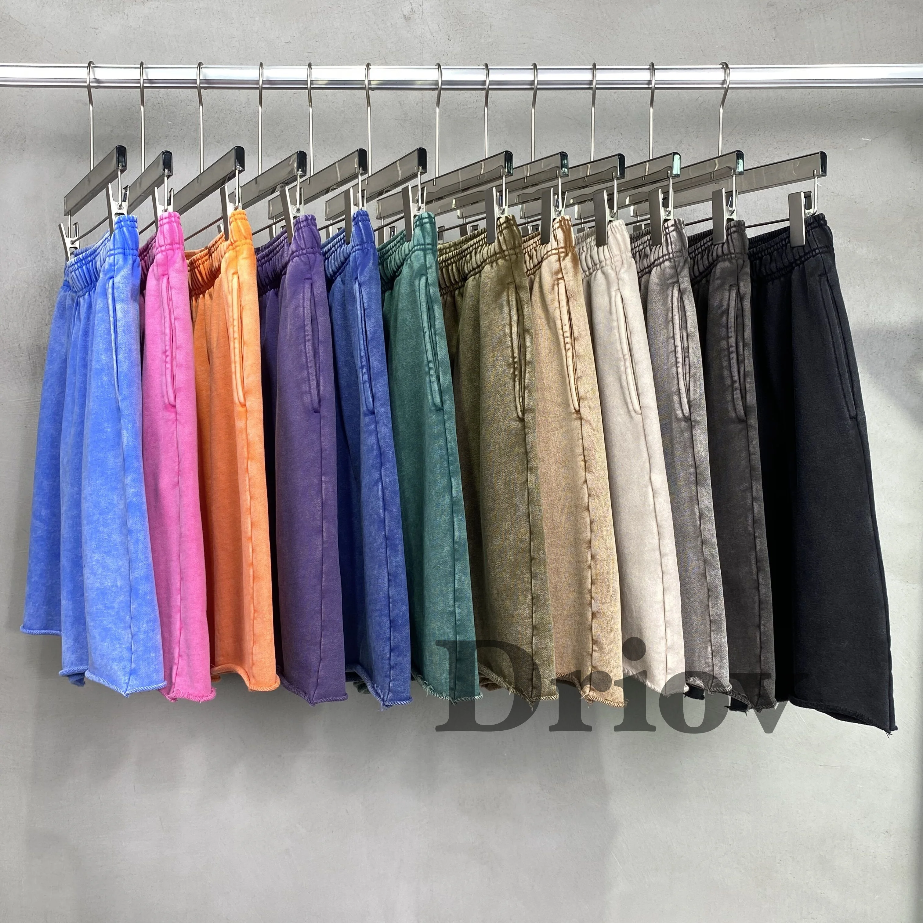 2024 New Arrivals 420G Heavyweight shorts Retro Loose Summer short Unisex Vintage 100% Cotton Washed Anti-Wrinkle Batik Shorts