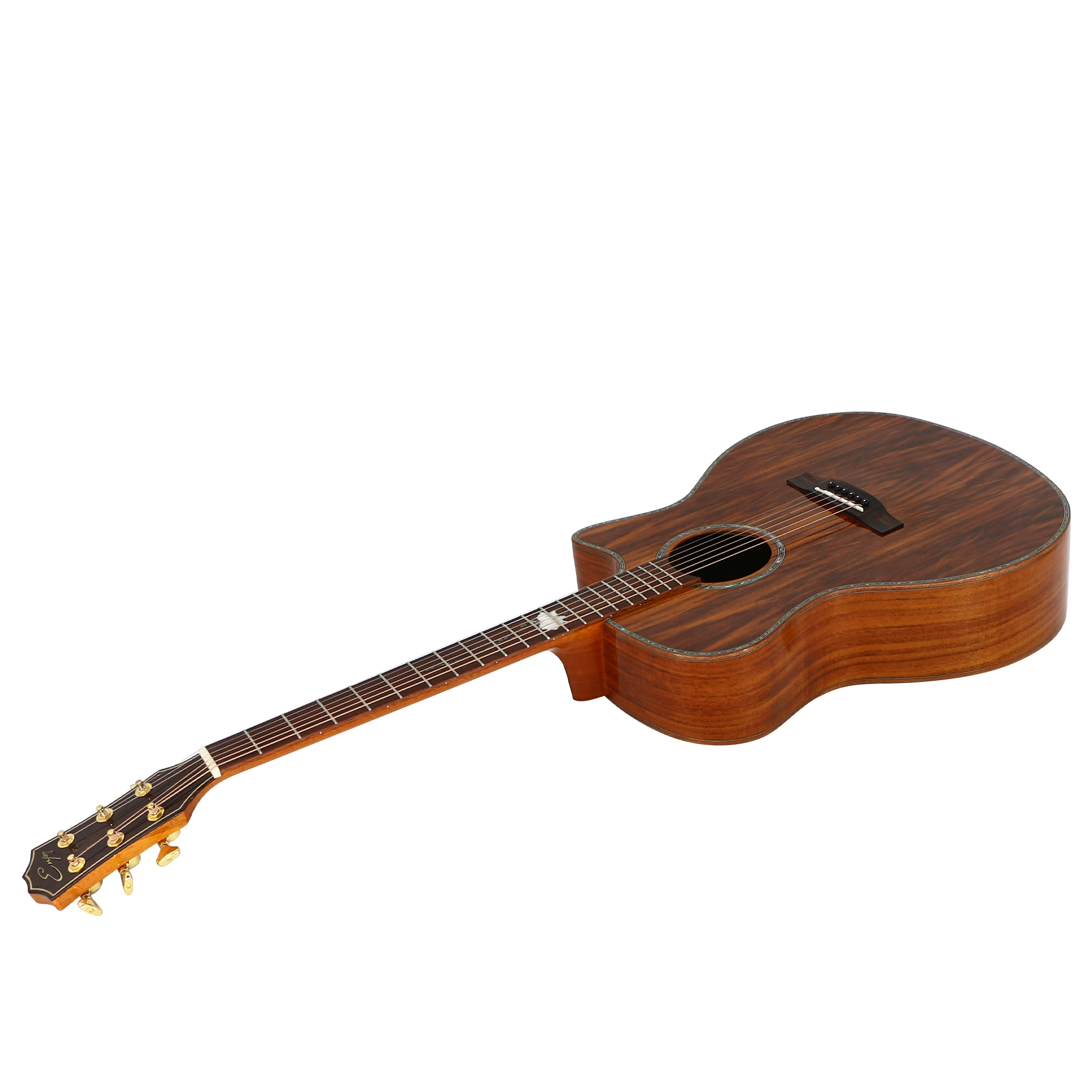 Luxury 41 Inch Heigh 6 String Cutway Rosewood All Solid Wood  Acoustic Guitar For Guitarist