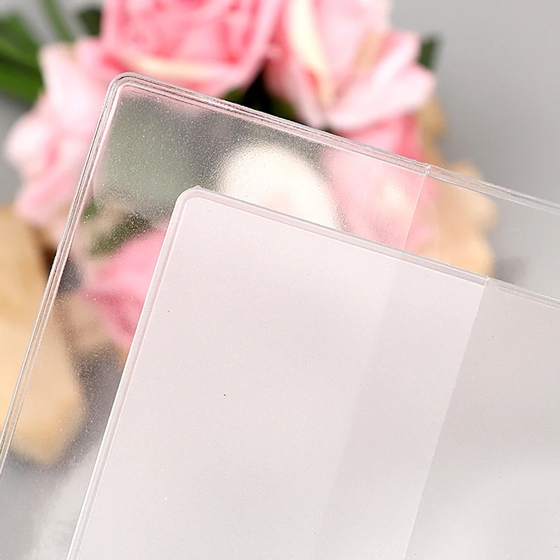 Factory custom Portable Clear Waterproof Protecting Passport plastic Sleeve Passport Case PVC Passport Holder