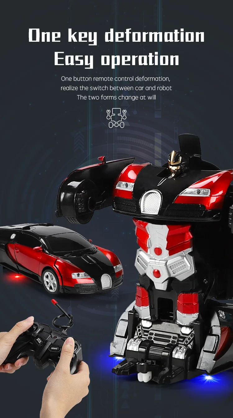 1/18  rc Deformation Robot remote control car toys for child