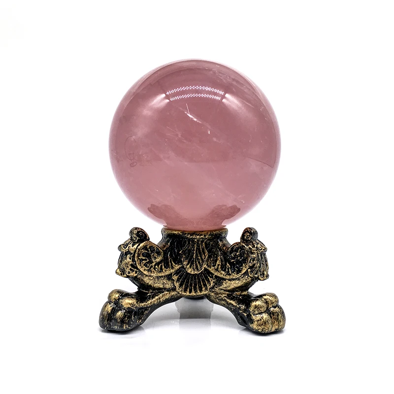 Wholesale Natural Crystal Sphere polished rose quartz balls heading pink crystal large sphere for home decoration and gifts