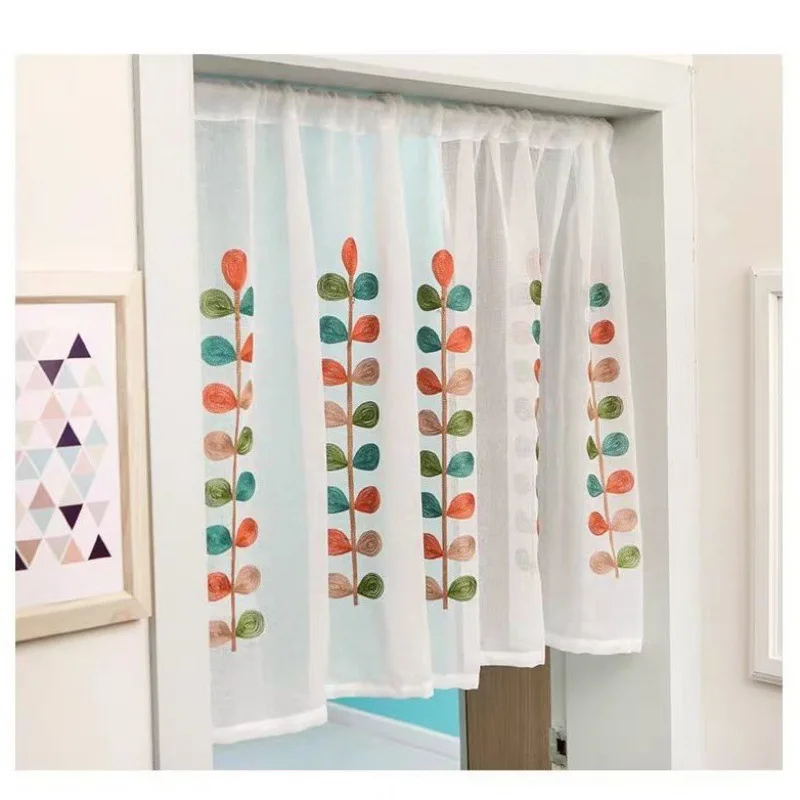 China manufacturer wholesales fancy kitchen floral curtains set window for decorate home