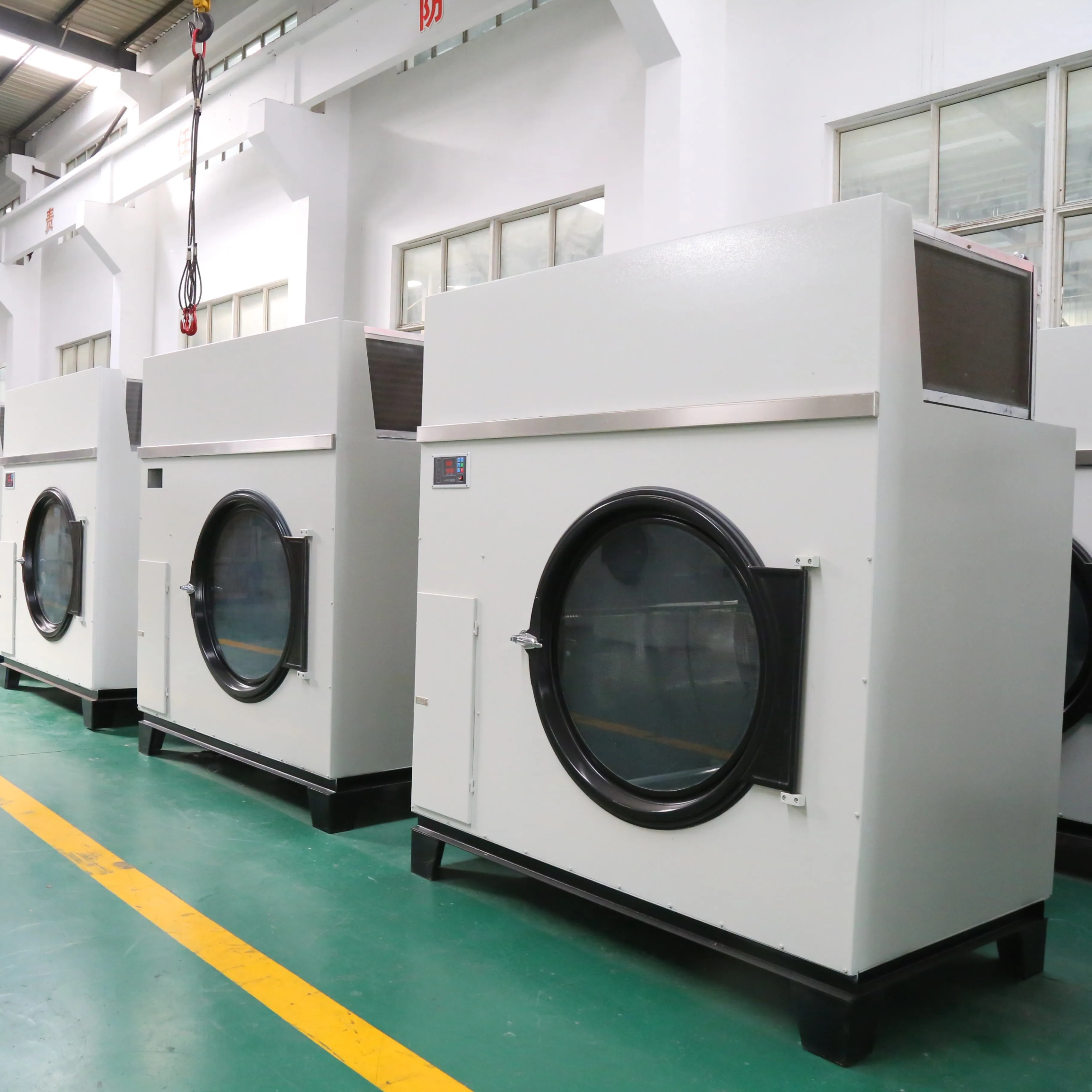 16-200kg Commercial Automatic Industrial Laundry Equipment Electric and Steam Powered Washer Extractor Dryer 15kg Capacity