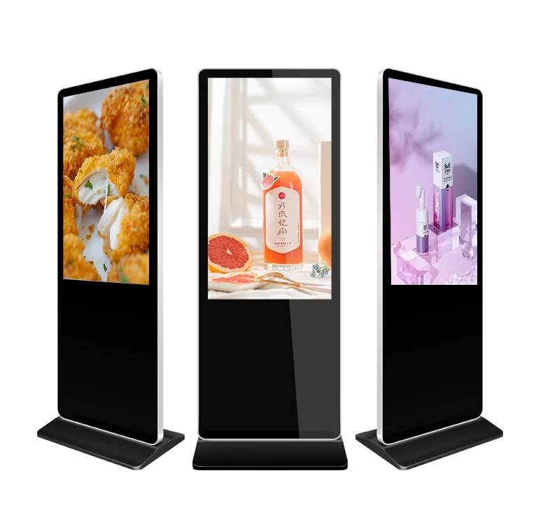 
65 Inch Floor Stand Wifi Display Network Digital Signage and Displays Kiosk Advertising Players Screen Displays 