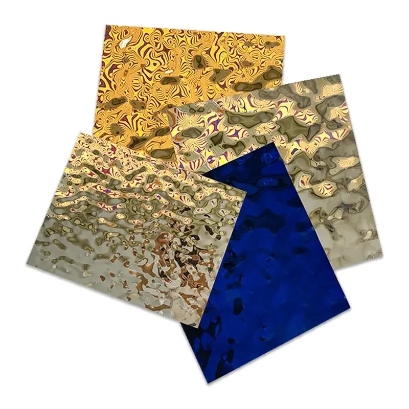 Тисненый лист для потолочной и настенной панели штампованный из нержавеющей стали Волнистый цена на