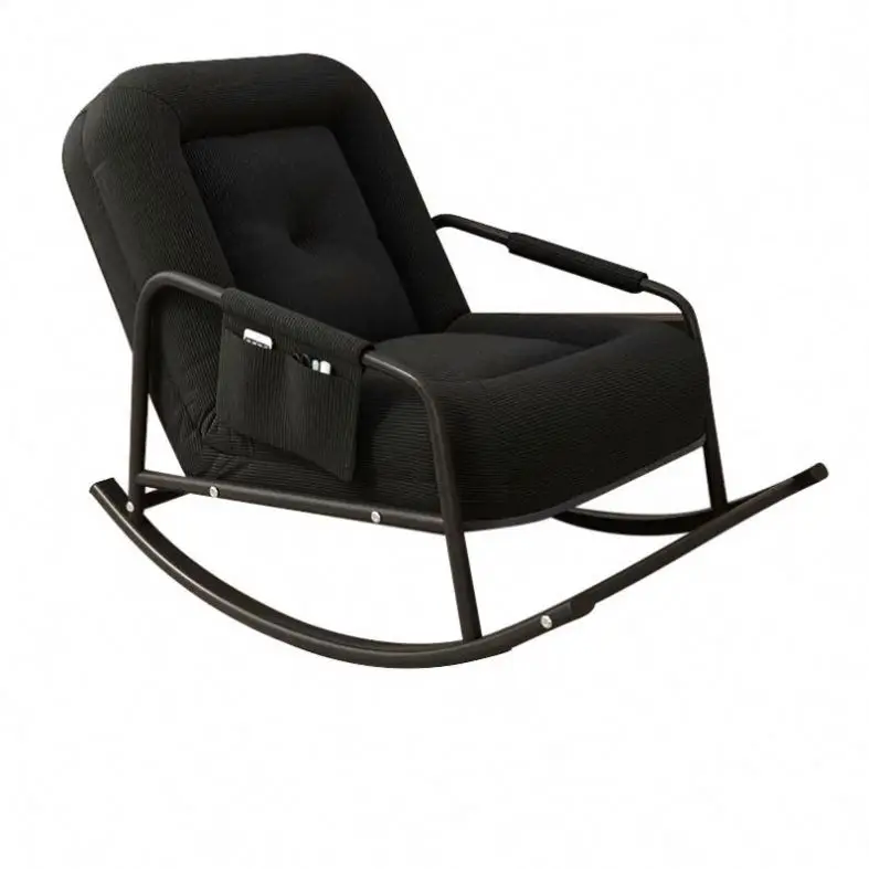 Wood Retro Wheel Rocking Chair, Premium Quality Rocking Chair, Comfortable Wood Rocking Chair Wrought Iron Rocking Chairs