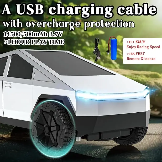1:16 Remote Control Car Tsl Simulation Diecast Car Toy Model T Esla Cybertruck Toy Alloy Racing Rc Car For Boy