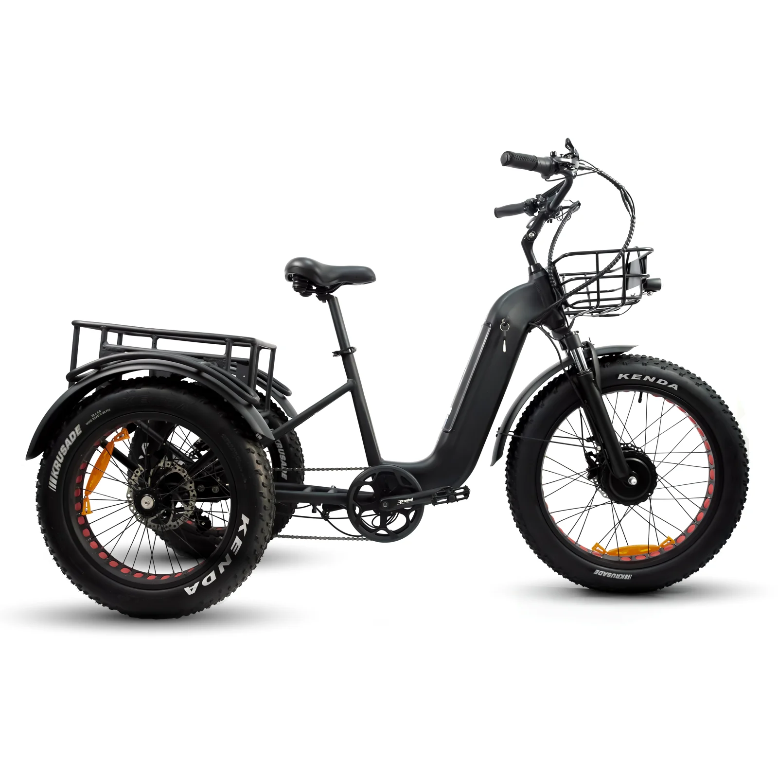 High Quality Cargo Electric Trike Lithium Battery Powered 350W Disc brake 20 Inch Three Wheels Electric Tricycles