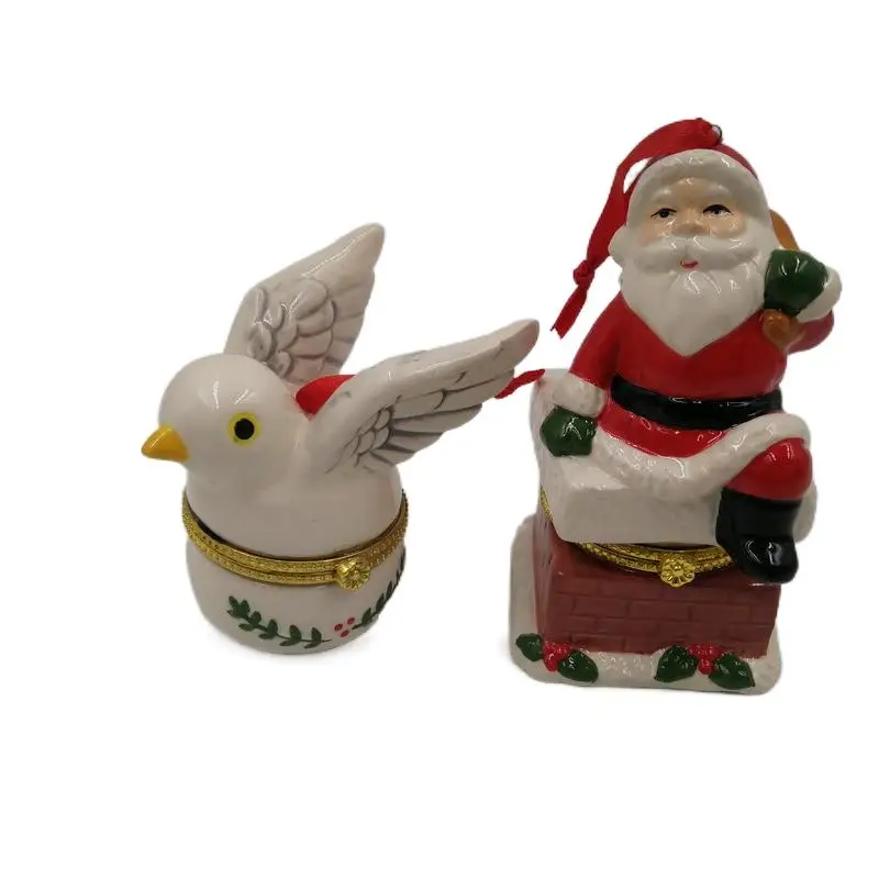 
Wholesale Ceramic Jewellery Box Decoration ValentinCustom high quality wedding favor gif decal ceramic jewelry ring trinket box 