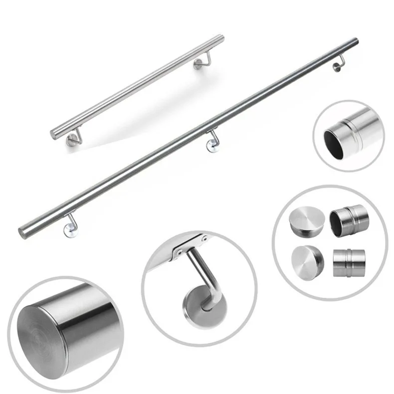 Stainless Steel Balustrade For Hotel Outdoor Stair Glass Railing Fence Balcony Cable Handrail Bracket Rod Post Fence Accessories