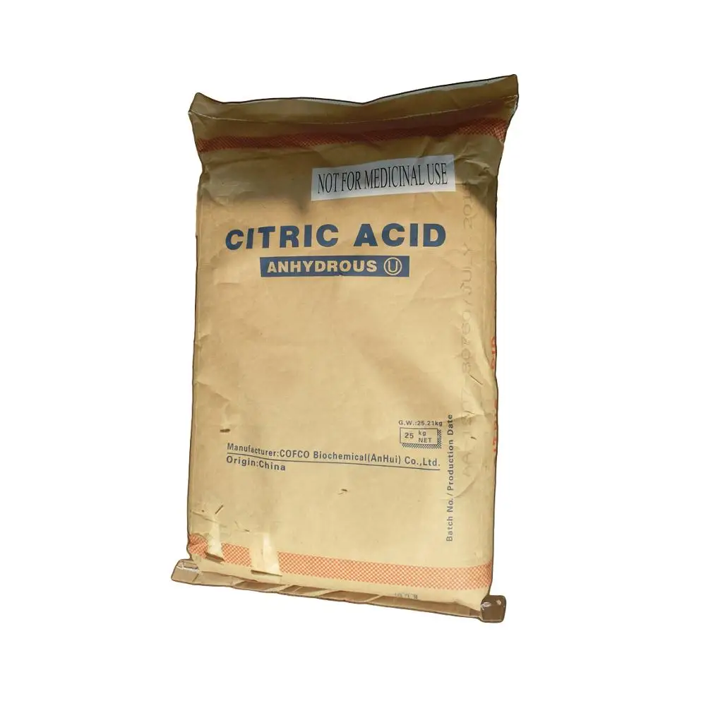 Регулятор кислотности, лимонная кислота, безводная 30-100 сетка, пищевой бренд кофко для пищевых продуктов и напитков