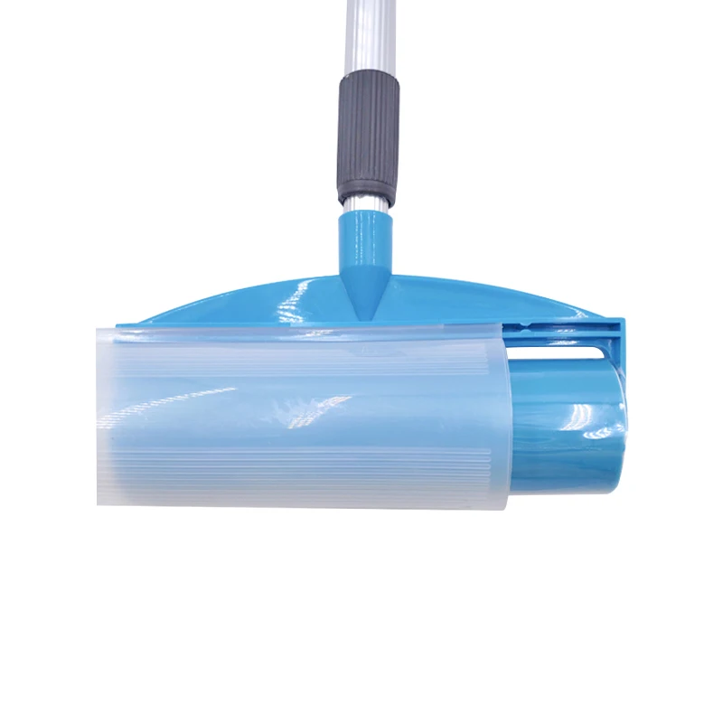 Telescopic Long handle Lint Roller brush  Washable  silica gel Lint Roller for Cleaning Dust