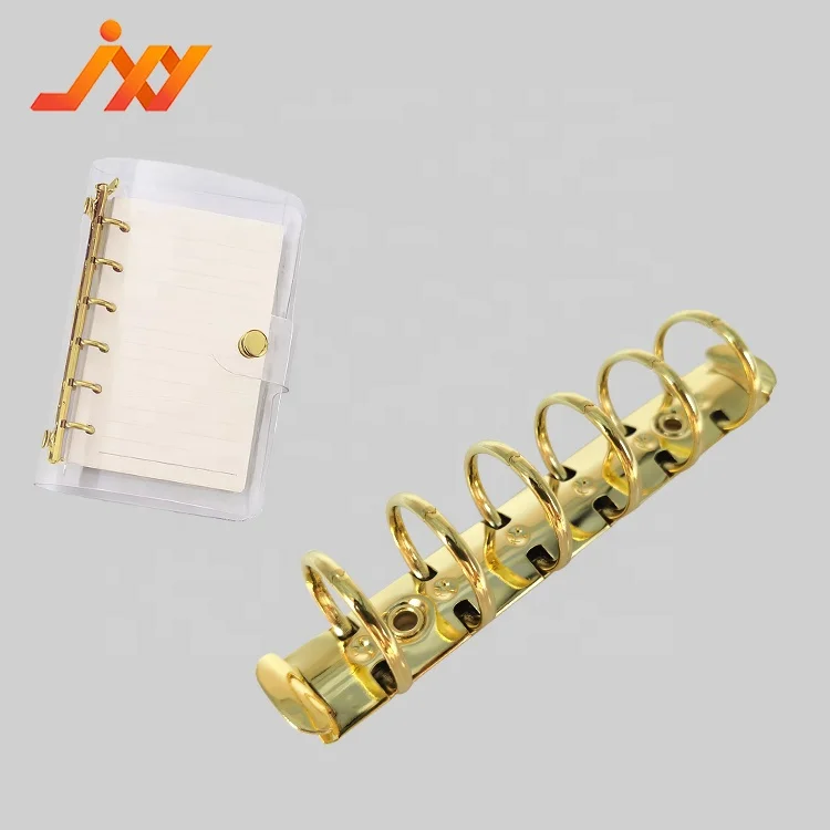 Metal Binder Ring Mechanism A7 6 Rings Loose Leaf Binder Clip O shaped Metal Binder Ring Accessories For Planner Journal Noteboo