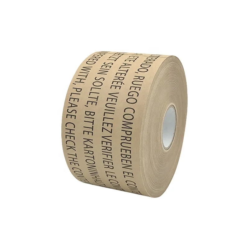 
High Performance Biodegradable Sealing Kraft Paper Tape Print Water Activated Tape 