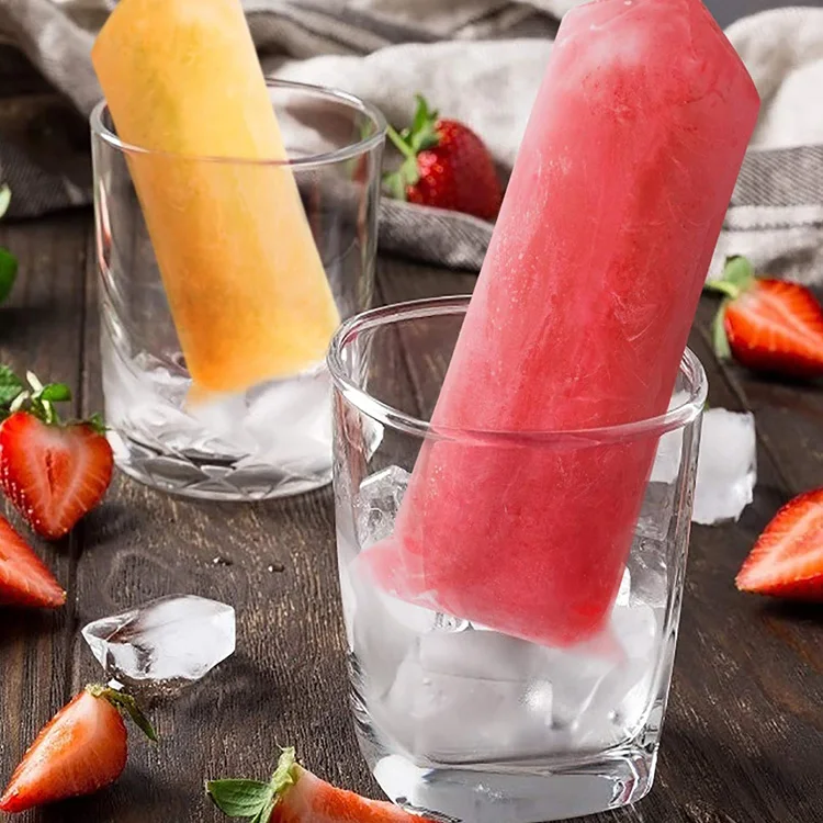 Transparent Frozen Yogurt Liquid Package Custom Printed Ice Popsicle Packaging Bags