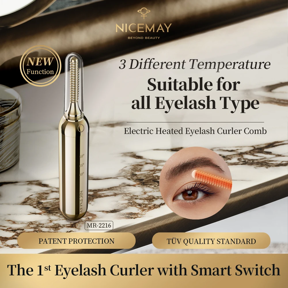 Customized Double-Sided Oem Quick Heated Mini Electric Eyelash Curler Heated Clamp electric heater eyelash curler