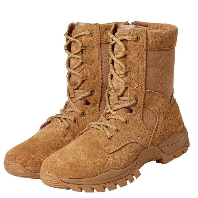 WGB1 Cop  CS Training Boots  s Men Ultra Light Side Zipper Durable breathable Outdoor Land Forces work Boots