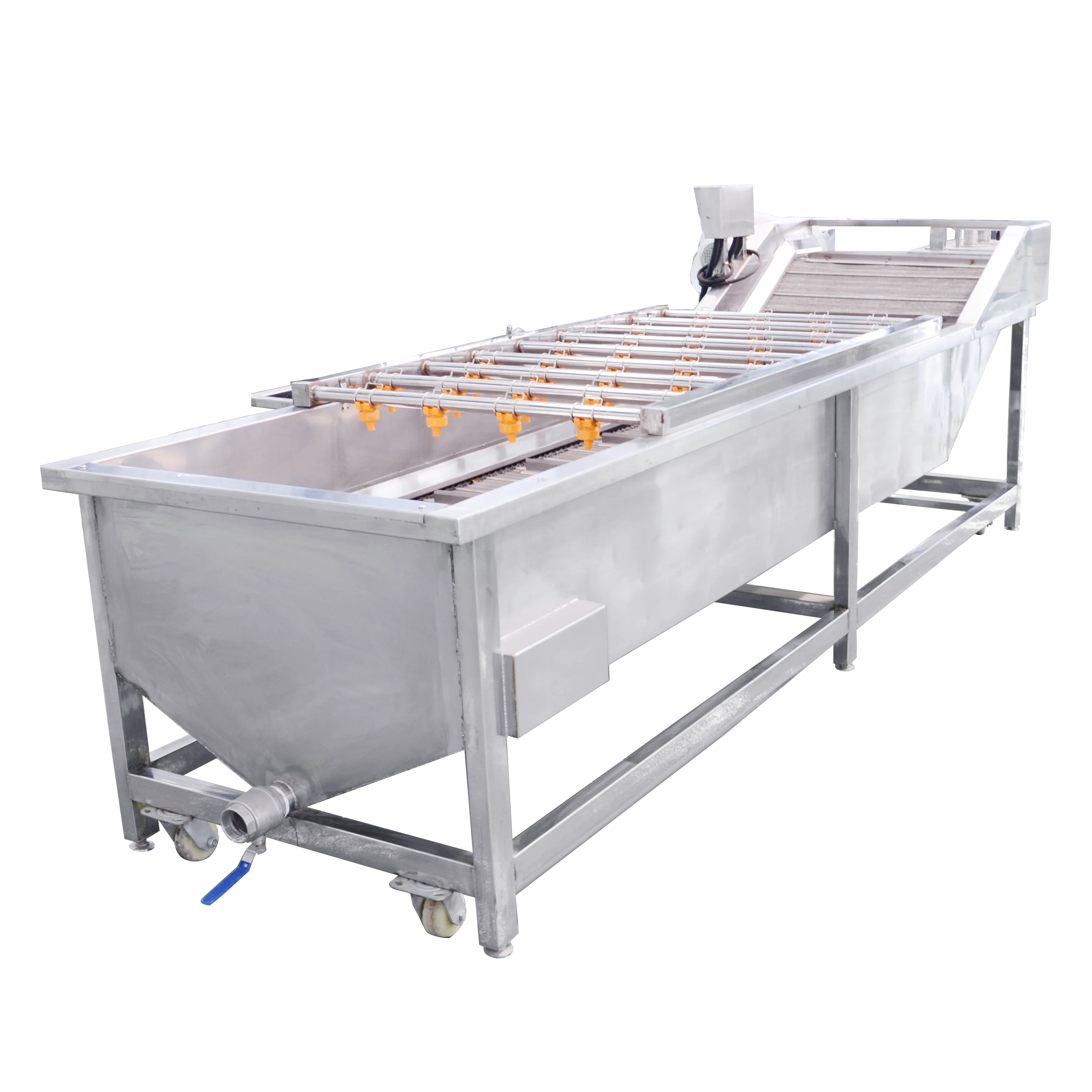 Bubble Washing Cherry Pepper Radish Cleaning And Washer Fruit Strawberry Papaya Washer Cleaning Machine
