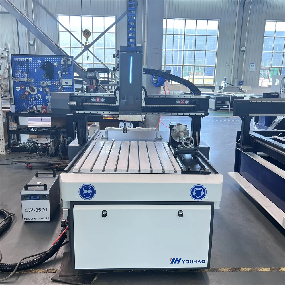YOUHAOCNC mini cnc 3 axis 6090 atc cnc router desktop cnc milling machine woodworking machine with linear tool changer