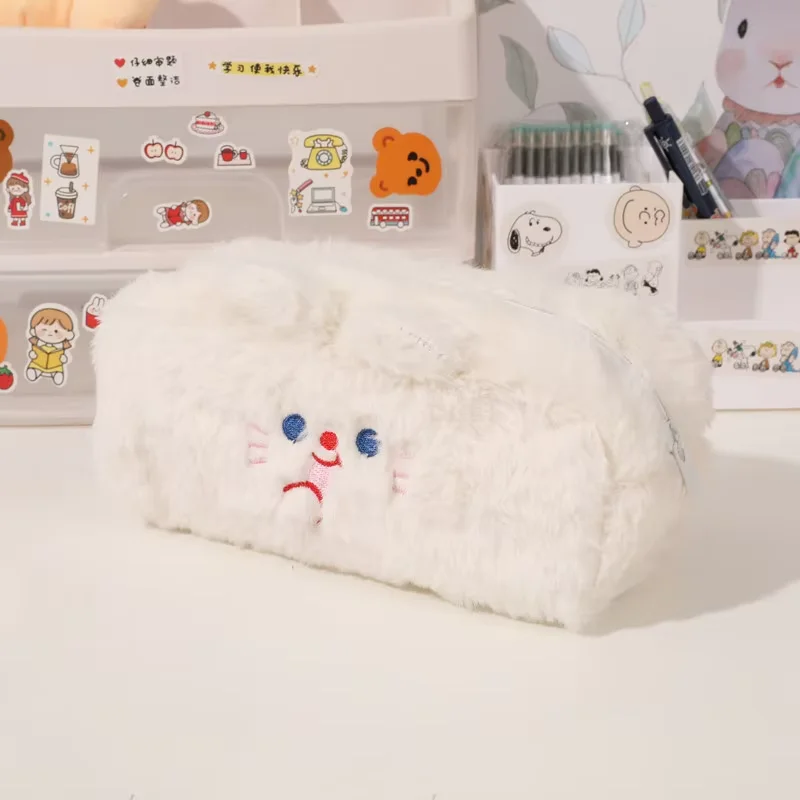 Hot Selling Fabric Pencilcase Cute Stuffed Pencil case in Multi Color Plush Pencil Bag