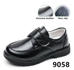 Wholesale Children Boy Girl School Black Kids Leather Shoes