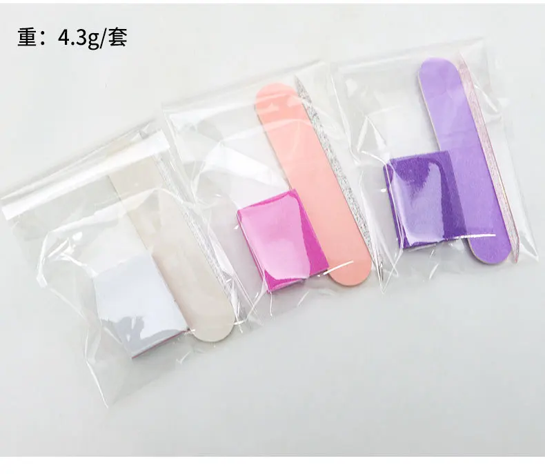 Factory Wholesale Tool False Nail Tips Colorful Comfortable Disposable Nail File Kit With Sponge Material Nail Art Tool Set