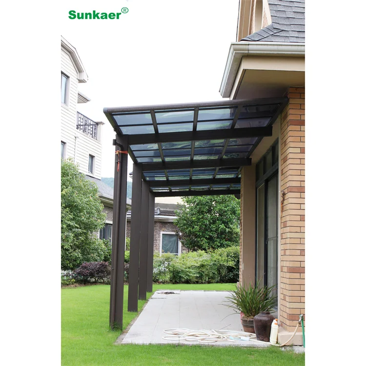 Brand new Patio Cover Rain Shelter Awning Outdoor Canopy fixed Awning aluminum Outdoor Awning