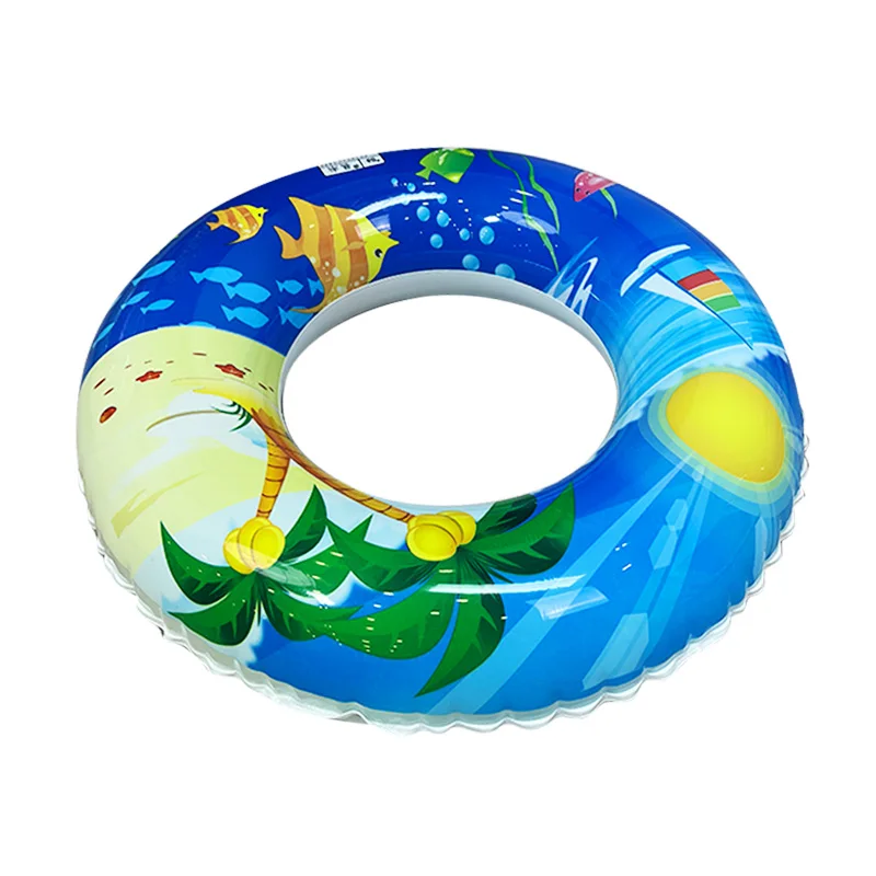 Bright colors Fun Pool inflatable Beach toy Floatation ring inflatable swim ring Water leisure Child safety Inflatable float