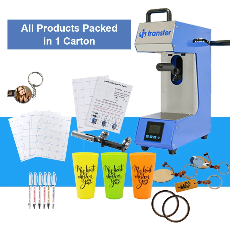 Laser Printing Roller Automatic Transfer Machine Cup Printing Heat Press Machine for Pen for Plastic Hot Product 2019 Manual