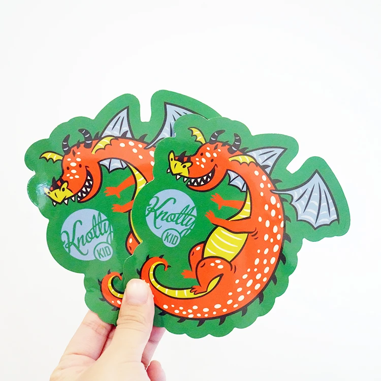 Wholesale Custom Printing Cut Logo Adhesive Individual Waterproof PVC Stickers Die Cut Vinyl Brand Logo Stickers