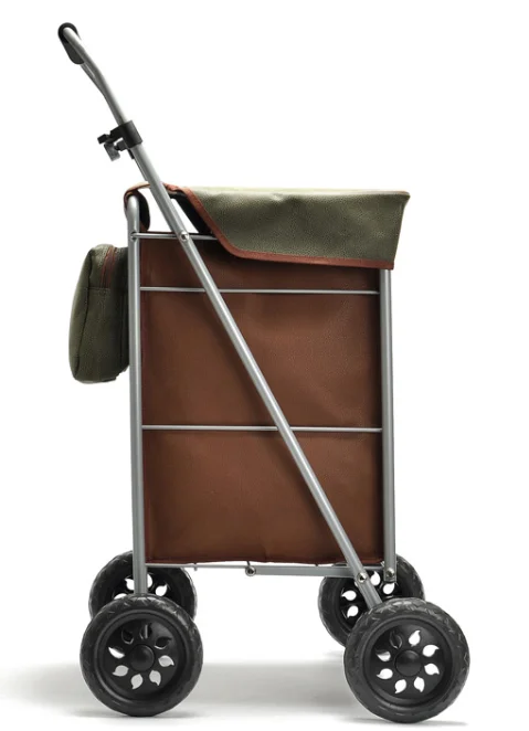 supermarket shopping trolley  luggage cart portable rolling utility cart for grocery