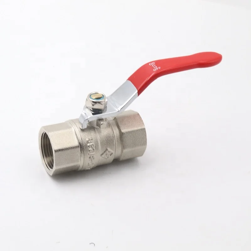 Forged PN 40  manual  water conorl brass ball valve with lever iron handle