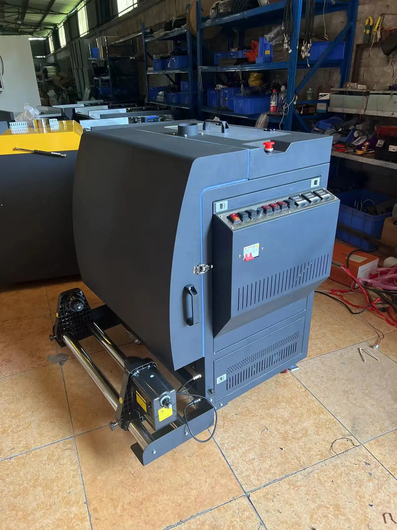 Good Price 60cm double-head white ink offset heat stamp dtf printer personalized custom t-shirt sweatshirt shaker powder machine