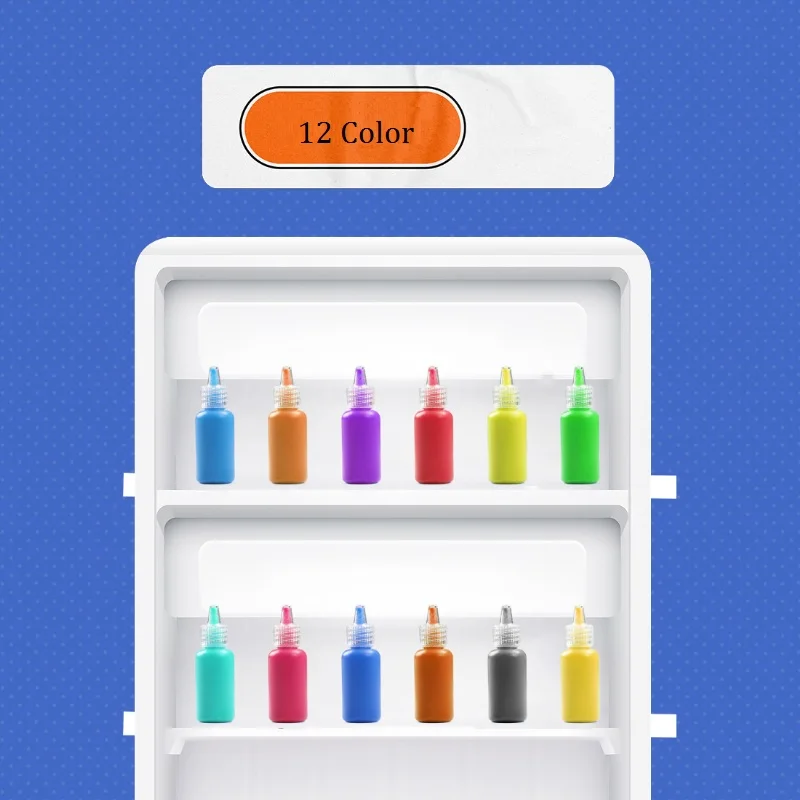 6 Color 22 ML Glowing In The Dark Fabric Paint For Shoes 3D Paint Set