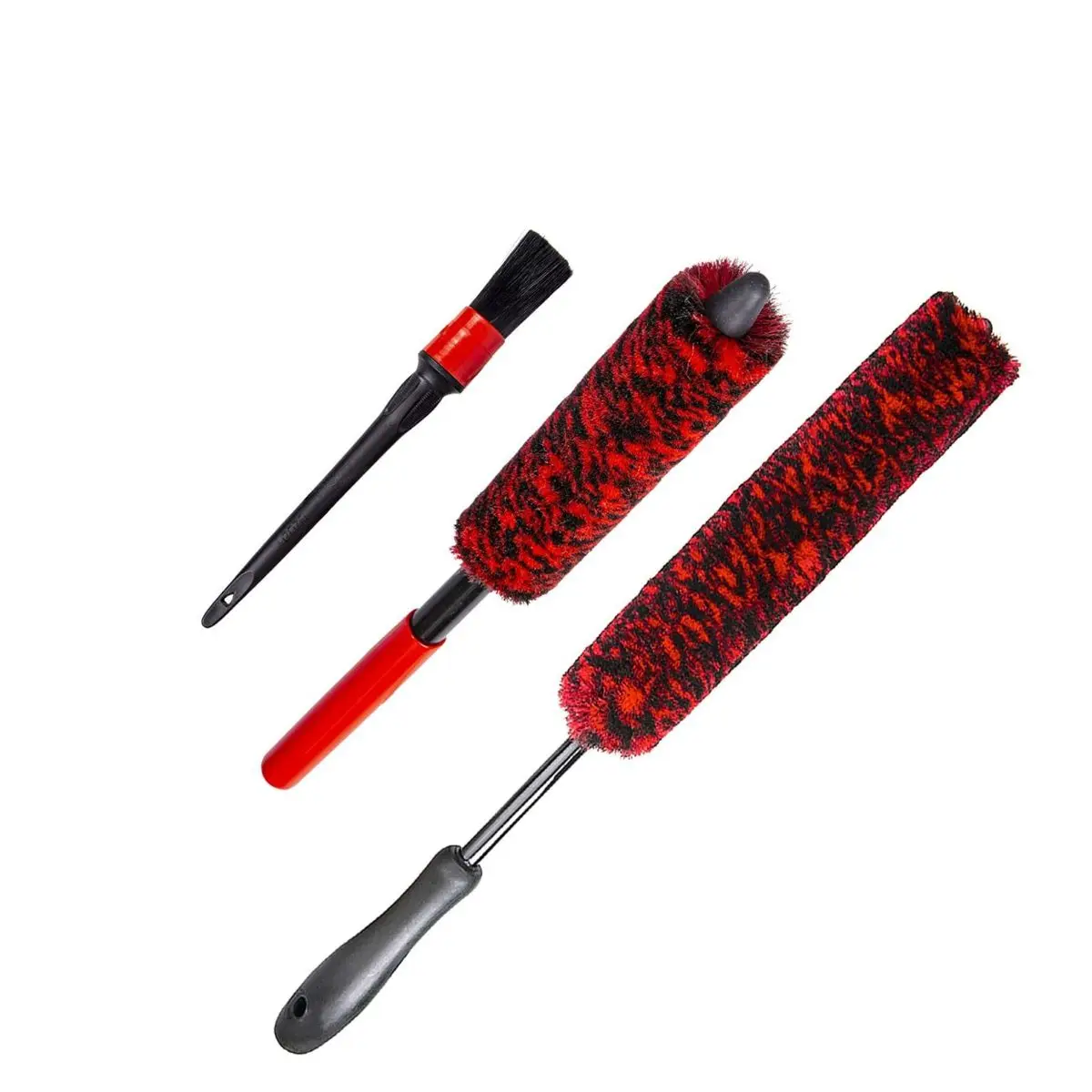 The Car Washing Brush Cleaning Industrial Microfiber Extended Reach Handle Wheel Rim Cleaning Brushes