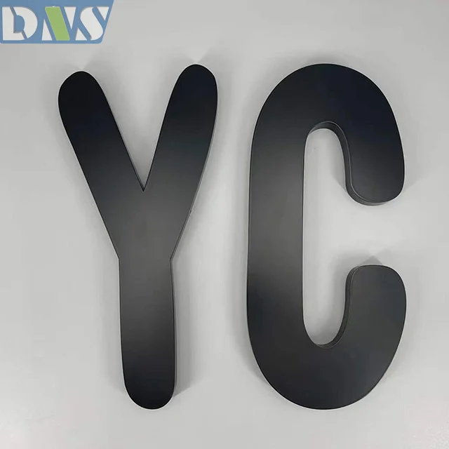 Brand new sign shop outdoor metal letter logo metal letters fiber laser cutting sign with high quality
