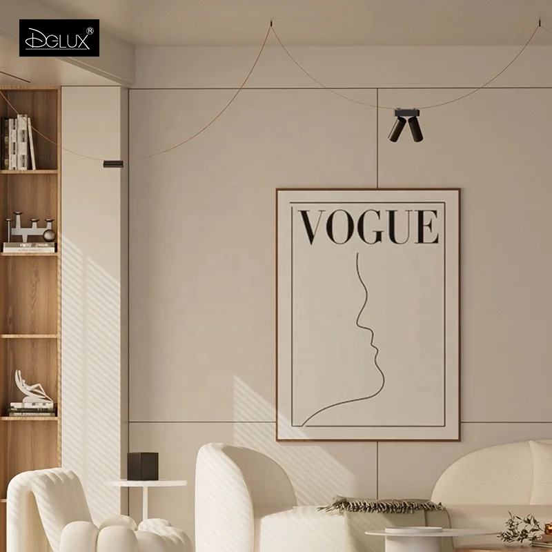 DGLUX Modern Tuya Zigbee Design Smart Track Lighting System 24V Smart Woven Belt Lighting LED Track Light