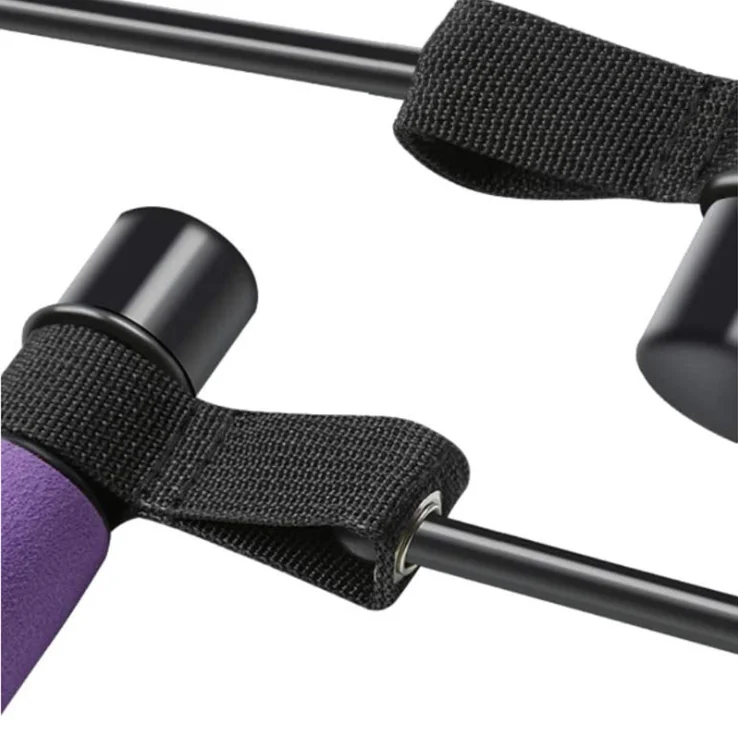 
wholesale Adjustable Portable Yoga Indoor Exercise Stick Rope Pilates Resistance Bar 