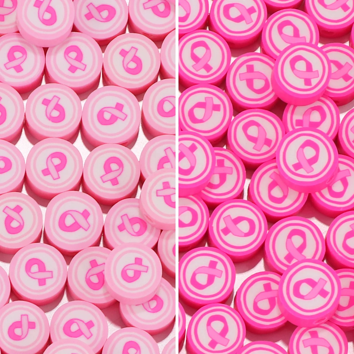 Wholesale 10mm Soft Ceramic Beads White and Mixed round Pattern for Bracelets and Necklaces DIY Polymer Clay Beads