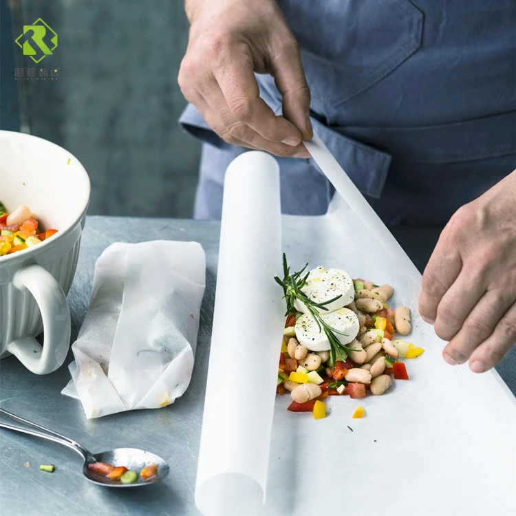 Good Quality Factory Wholesales Printed Food Grade  Parchment Baking  Paper Roll For Baking And Barbecue