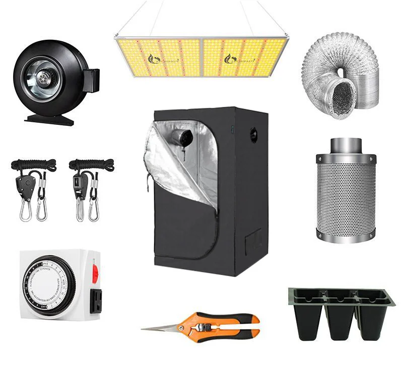 
A Hydroponic Indoor Grow Tent Complete Kit, Mylar Fabric Different Size Grow Tent Vertical For Garden Greenhouses 