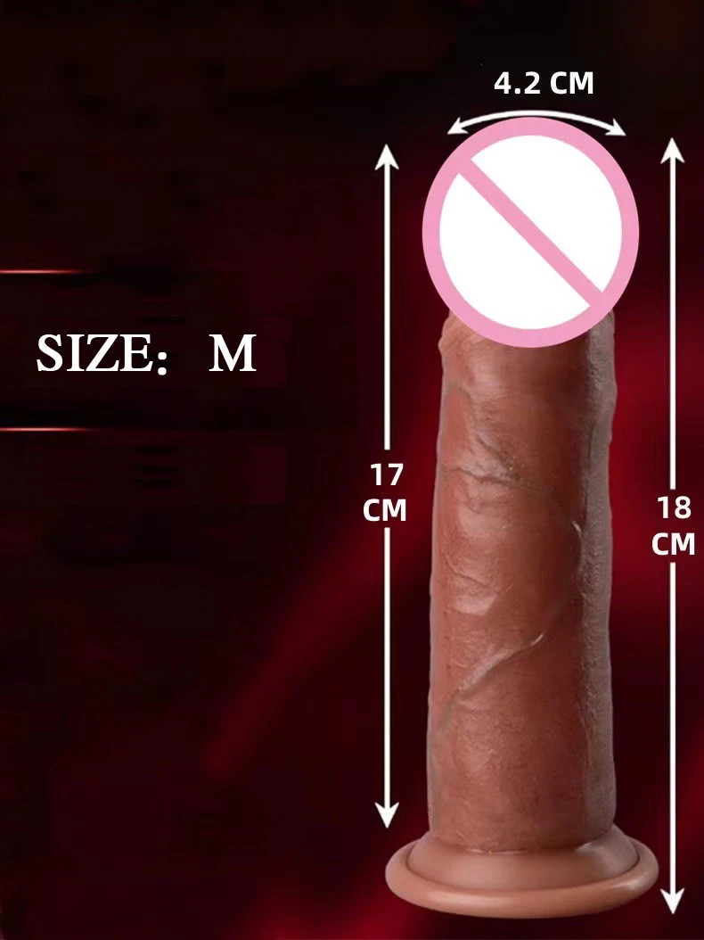 Liquid silicone skin simulation dildo penis female masturbation adult sex toy foreign trade hot product