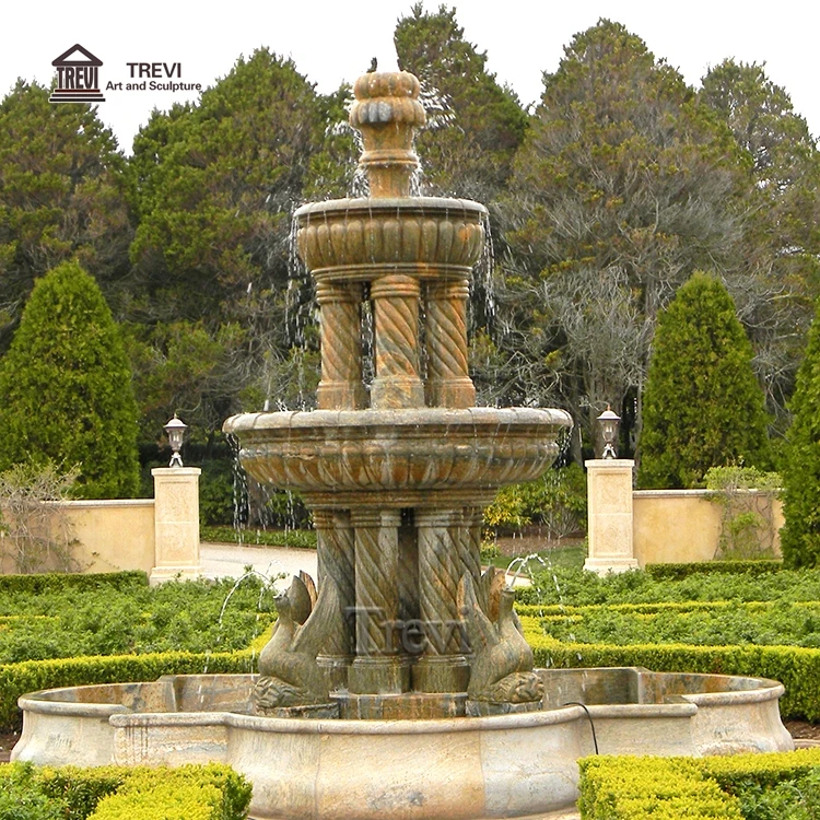 Large Outdoor Decoration Natural Stone Marble Swan Statue Garden Fountain for Sale