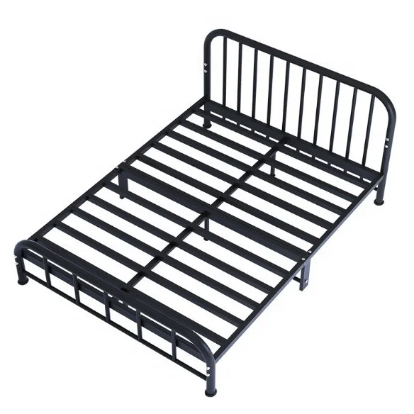 
Modern Design Simple Single/Double People Detachable Metal Frame Steel Bed  (1600262029672)