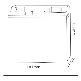 Solar Light Rechargeable Batteries Solar Battery 12V 18Ah Ups Battery factory price