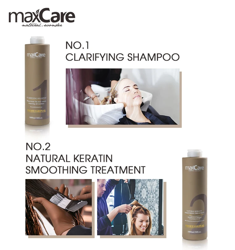 Hot Selling Maxcare Italy Formula 1000ml Keratin Hair Straightening Treatment Long Lasting Organic Cream Private Label