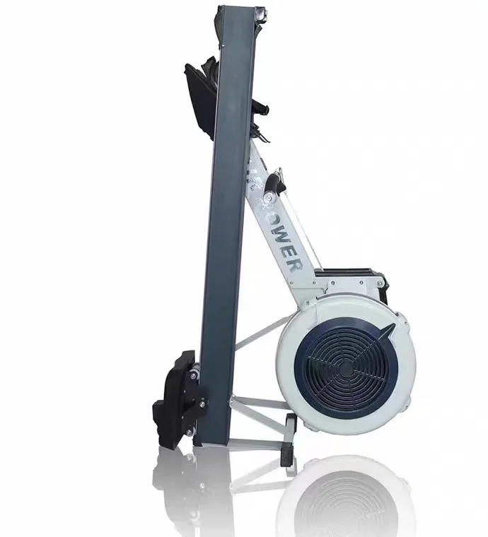 New Design Fitness Gym Equipment Air Rower Rowing Machine With LCD Monitor Home Workout Wind Resistance