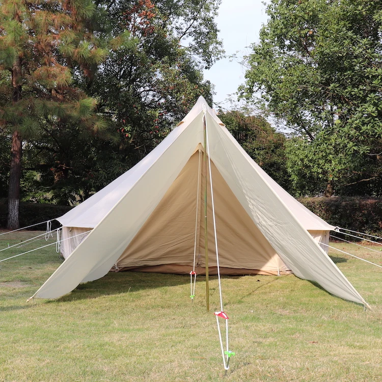 4 Season Manufacturers Price 5m Glamping Cotton Canvas Bell Tent